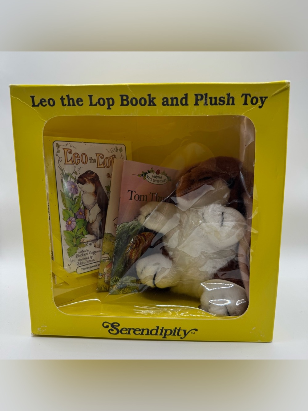 Vintage Serendipity Leo the Lop Book and Plush Toy Set Nostalgic Childhood